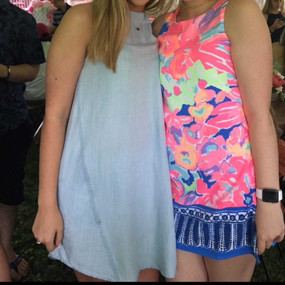 Molly Green Denim Sundress